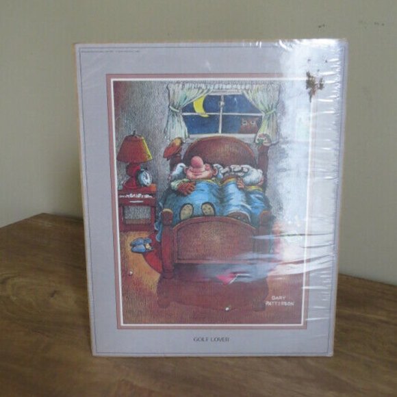 Vintage Gary Patterson The Golf Lover Print - Picture 1 of 4